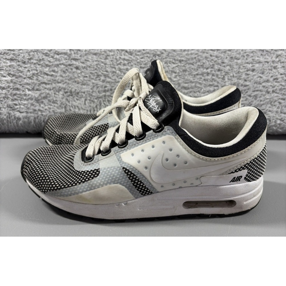 Nike Air Max Zero Essential GS Running Shoes Black White 881224-402 Youth 5Y